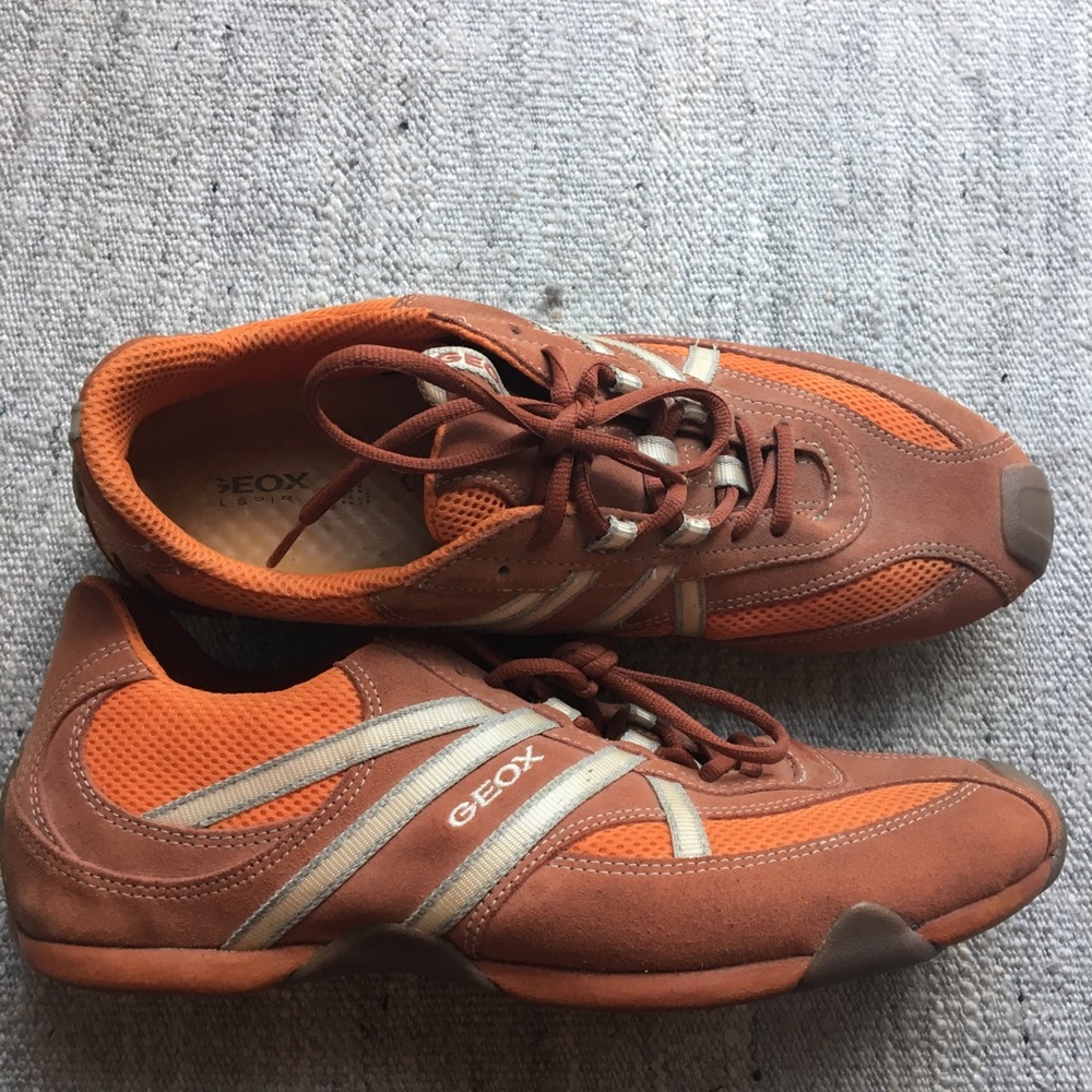 GEOX men’s sneakers (Orange) Size 12.5